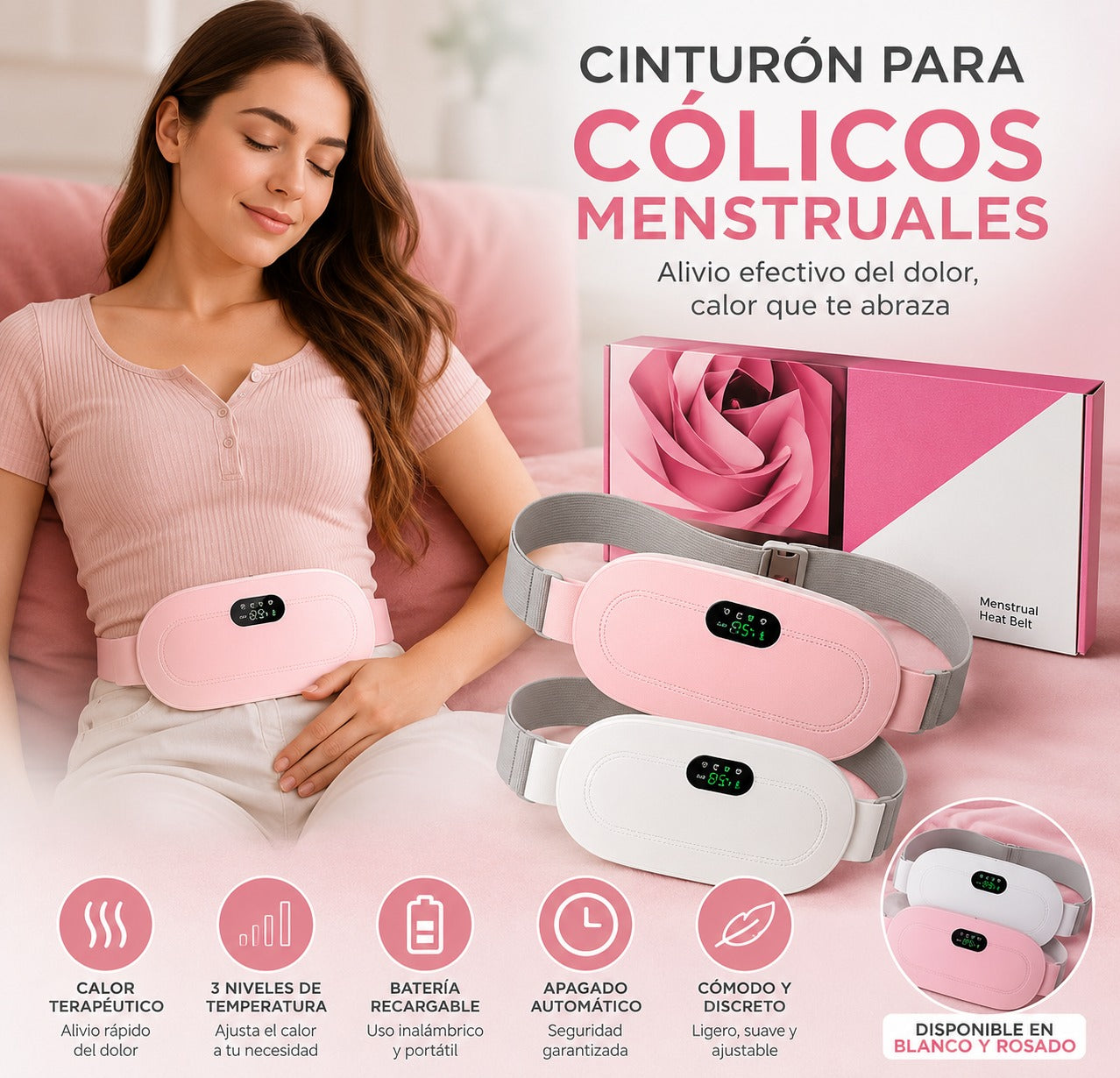 CINTURON PARA COLICOS MESTRUALES